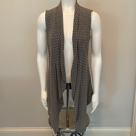 Alberto Makali Gray Square Dot Vest Size L - Picture 2 of 9